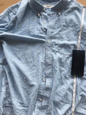 Buck Mason Light Blue Cotton Button-Down Shirt
